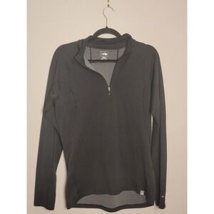 The North Face Men's Medium Black Quarter Zip Fleece Pullover Lightweight Jacket